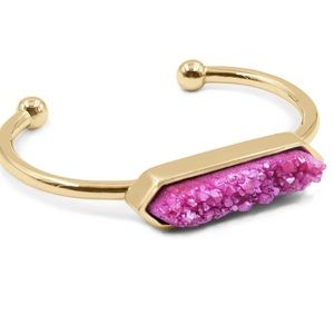 NWT! Kinsley Armelle Bangle Collection Magenta Quartz Bracelet